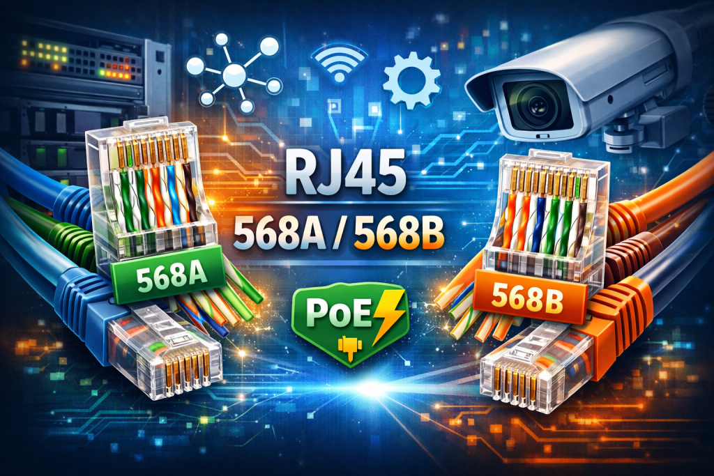 Entenda a Norma TIA/EIA-568: Sequência de Cores, Transmissão de Dados e PoE